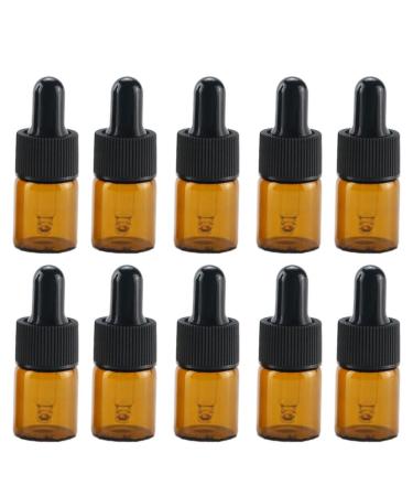 FIOERDTUIE 20pieces Eco-friendly Mini Dropper Bottle Easy To Clean And Refill For Essential Oils Portable Dropper Bottle Glass 5ml