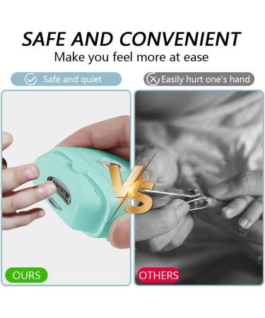Spactz Electric Nail Clipper Portable Automatic Nail Clippers for Adults Electric Nail Clippers Green Easy to Use - Buy Online on SooperMarket.com