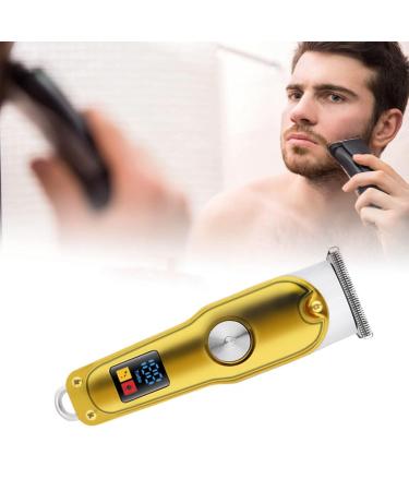 Buy Rechargeable Hair Clipper Set - Cordless Gold Metal Electric Trimmer with Guide Combs for Grooming | International Shipping Available - Buy Online on SooperMarket.com