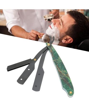 Foldable Manual Razor - Professional Straight Edge Razor with Acrylic Handle Stainless Steel Portable & Safe for Home Salon & Hairdresser - Buy Online on SooperMarket.com