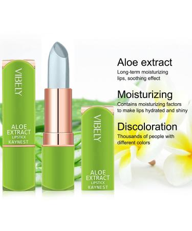 Kaynest Aloe Vera Lipstick Set-B - Long Lasting Moisturizing Lip Balm with Color Changing Magic Technology | 2 Pack - Buy Online on SooperMarket.com