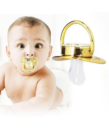 Stylish Toddler Pacifier - Portable Silicone with Elegant Rhinestone (E) | Safe & Fashionable - Buy Online on SooperMarket.com