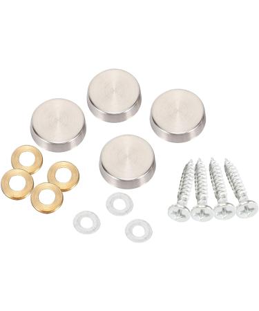KVSERT 16 mm Stainless Steel Mirror Screw Cap (48 Pieces) - Buy Online on SooperMarket.com