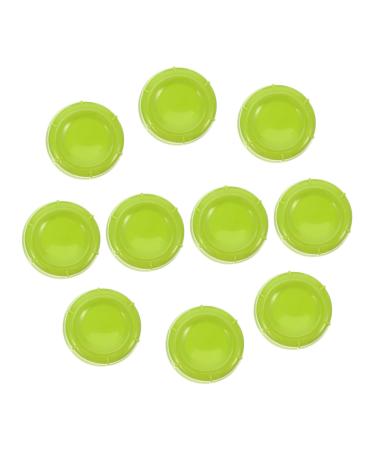 Vaguelly 10pcs Baby Bottle Seal Cap Lids Travel Organiser Flow Girls Baby Bottle Lid Replacement Kit Narrow Neck Feeding Bottle Caps Supply Food Girl Child Bottles Green 4.3x4.3x1.5cm