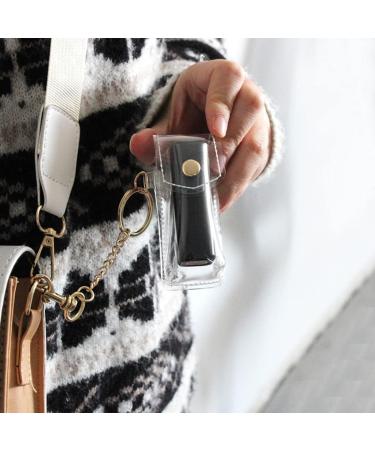 Buy Clear PVC Fashion Keychain Lipstick Holder | Stylish Outdoor Lipstick Sleeve Keychain - Buy Online on SooperMarket.com