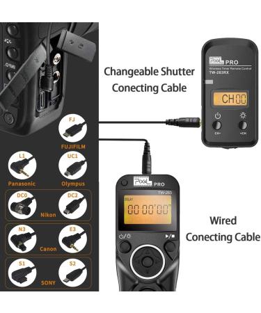 Pixel TW-283 E3 Wireless Shutter Release Cable Remote Control for Canon XT XTi XS XSi T1i T2i T3 T3i T4i T5 T5i T6i SL1 EOS1300D 60D 70D 80D | Compatible with Canon Cameras - Buy Online on SooperMarket.com