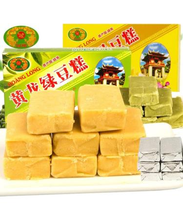 Green Bean Pastry Mung Bean Cake Traditional Chinese Soft Biscuits Natural Vegetarian Sweet Mini Green Bean Dessert Mung Bean Pastry Office Snacks Gift Pack Delicious Food (Matcha Flavor 200g 4pack) Matcha flavor 200g 4pack - Buy Online on SooperMarket.com