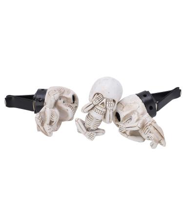 Yusat auto-air freshener skull design synthetic resin material simple installation robust durable air freshness with car smell