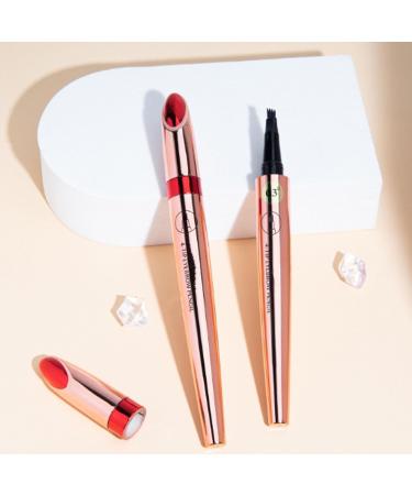 Magic Eyebrow Pencil-3D Waterproof Microblading Eyebrow Pencil Contouring Pen 4 Tipped Precise Brow Pen Magic Microblading Eyebrow Pen Natural Fine Stroke Microblading Eyebrow Pencil (Dark Coffee) - Buy Online on SooperMarket.com