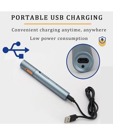 USB Rechargeable Nose Hair Trimmer & Electric Eyebrow Remover - 360 Rounded Cutter Perfect for Travel & Easy Grooming - Buy Online on SooperMarket.com