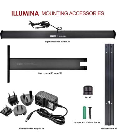 ONE80 ILLUMINA Dartboard Lighting System - Natural Sunlight Effect, Minimum Shadow Design - Dartboard and Surround Not Included - Buy Online on SooperMarket.com