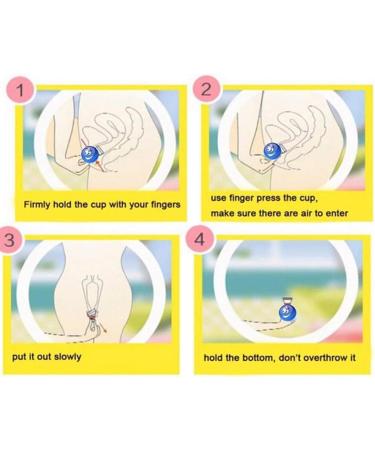 3 Colors 2PCs Reusable Menstrual Cup Set - Eco-Friendly Women's Hygiene Care (Purple) | Anti-Losing & Comfortable - Buy Online on SooperMarket.com