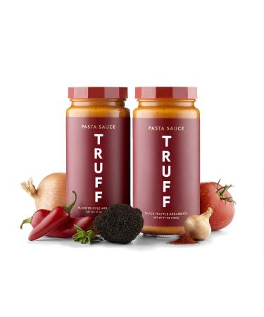 TRUFF Pasta Sauce, Black Truffle Arrabbiata | Tomato Sauce for Pasta, Pizza, and More | Non-GMO, Vegan, Pack of 2 (Arrabbiata/Arrabbiata, 2 Count) Arrabbiata 1.06 Pound (Pack of 2)