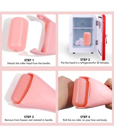 Huefull Ice Roller for Face with 2 Rollers and Gua Sha Facial Tools - Reduce Puffiness, Redness & Migraine Relief - Buy Online on SooperMarket.com