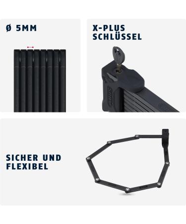 Buy Abus Bordo 6000K Folding Lock - 120 cm Bicycle Lock with SH Holder | Xplus Cylinder & High Security Level 10 - International Shipping Available - Buy Online on SooperMarket.com