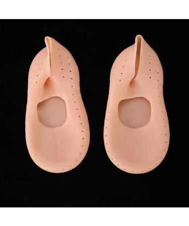 Silicone Socks Gel Moisturizing Socks Foot Anti-Cracking Protector Foot Care Tool Prevention Socks Relieve Plantar Fasciitis Pain Heel Bone Spur Pain Soften Dead Skin Dry Cracked Yellowish Pink M - Buy Online on SooperMarket.com
