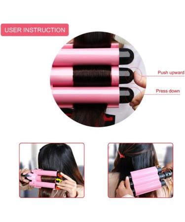 MODVICA 3 Jumbo Barrel Curling Iron Wand 32mm - Ceramic Hair Waver for Big Waves - Temperature Adjustable Hair Crimper (1.25'') - Buy Online on SooperMarket.com