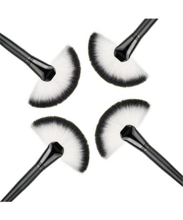 Large Slim Fan Makeup Brush Blending Highlighter Face Contour Powder Brush New Released Nice Design Black - Buy Online on SooperMarket.com