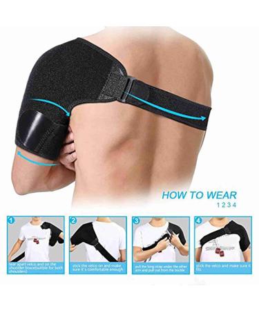 Shoulder Brace for Rotator Cuff Mesh Bag for Hot Cold Treatment Multi Adjustment Pressure Design Flat Triangle Fixation Shoulder Pads To Fit Shoulders - Buy Online on SooperMarket.com