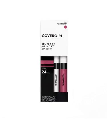 Covergirl Outlast All-day Moisturizing Lip Color Plum Berry 1 Count (Pack of 2) (Packaging may vary) PLUM BERRY 1 Count (Pack of 2)