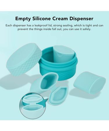 Verdant Touch Empty Silicone Cream Jar Travel Silicone Makeup Container Refillable Portable Cream Jar Blue - Buy Online on SooperMarket.com