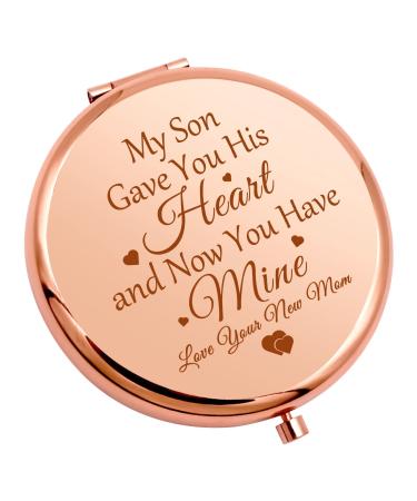 Daughter in Law from Mother in Law Compact Makeup Mirror Wedding Gift Appreciation Gift Bonus Daughter in Law from Father in Law Bridal Shower Gift Stepdaughter Gift Birthday Gift Personal Mirror