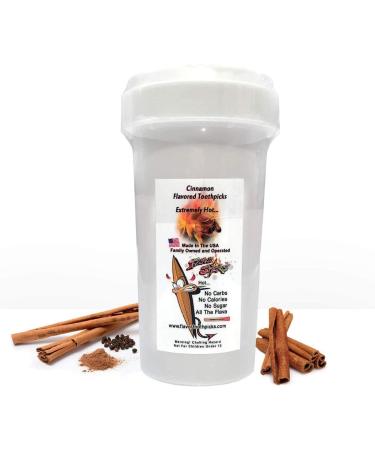 350 Count Cinnamon Flavored Toothpicks with Reusable Plastic Pop Top- FBA | Buy Now - Buy Online on SooperMarket.com