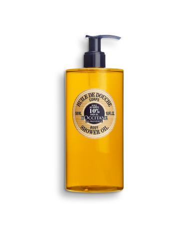 L'OCCITANE Shea Body Shower Oil 250ml 10% Fair Trade Shea Butter Cleansing & Nourishing Vegan Formula Luxury Body Care Shower Oil 500ml