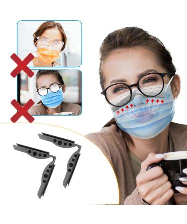 Real D Anti Fog Mask for Glasses Wearers (Grey) - Reusable Silicone Mask Accessory - Buy Online on SooperMarket.com