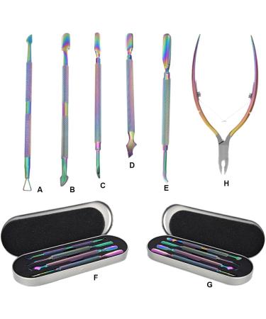 Dajidafu Manicure Tools False Nails Stainless Steel Double Head Pushers Remover Pedicure Stick Nipper Pliers for Nail Art Tool Home Type 1 - Buy Online on SooperMarket.com