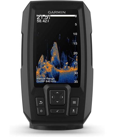 Garmin Striker Vivid 4cv Bundle with Transducer and Cover | 4 Color Fishfinder | Vivid Scanning Sonar | 010-02550-00 - Buy Online on SooperMarket.com