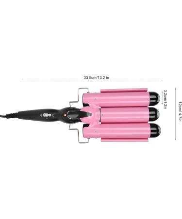 3 Barrel Curling Iron Wand Adjustable Hair Curler Waver Crimper 110V 240V Fast Heating Easy Temperature Adjustment Hair Styling Suitable for Wavy Hairstyles (32mm) - Buy Online on SooperMarket.com