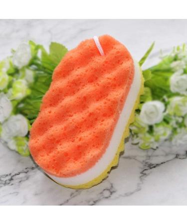 Supvox Bath Sponge Stool - 3 Pack Massager & Scrubber Pad for Peeling Skin | Yellow Red Blue | Perfect for Men & Women - Buy Online on SooperMarket.com