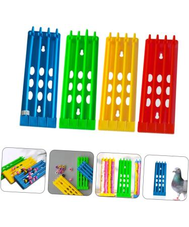 Mipcase 12 Pcs Pigeon Ring Stand Where Pigeon Ring Rack Pigeon Ring Frame Chick Plastic Bird Supplies 20.00X7.00X1.50CMx3pcs As Shownx3pcs - Buy Online on SooperMarket.com