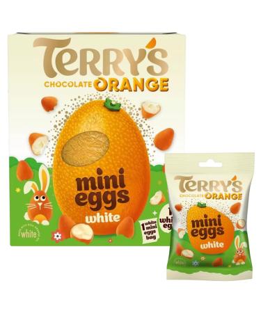 Easter Egg Bundle With Terry s White Chocolate Orange Mini Eggs 80g and Chocolate Orange White Easter Egg & White Mini Eggs 200g (2 Pack)