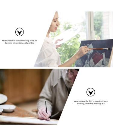 Exceart 8-Piece Curved Diamond Painting Pencil Set - Premium Tools for Diamond Embroidery & Drawing - Buy Online on SooperMarket.com