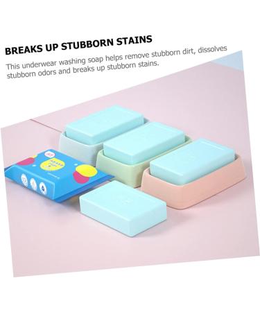Angoily 5pcs Underwear Laundry Soap Underwear Clean Soap Hand Wash Underwear Soap Stain Remover Soap Fabric Stain Remover Underwear Soap Bar Fatty Acid Cleaning Soap Panties - Buy Online on SooperMarket.com