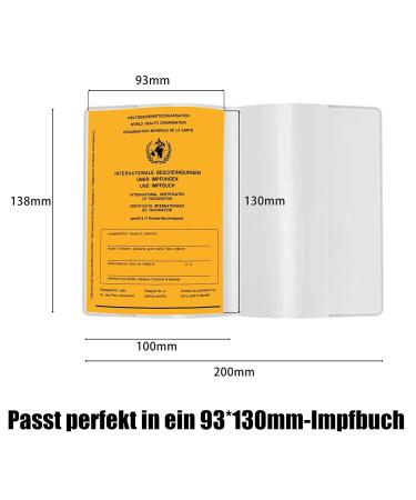 VOCIBO 2-Pack Vaccination ID Protective Cover | Waterproof Vaccine Card Holder for Adult Pass | Fits 93x130mm Vaccination Pass - Buy Online on SooperMarket.com