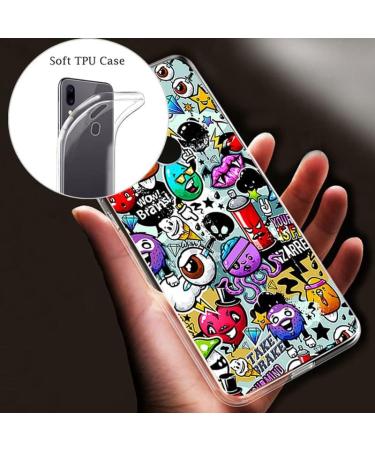 KJYFOANI Phone Case for Unihertz Jelly Star (3.00") Shockproof Bumper Soft Cover Shell Ultra-Slim Stylish X Anti-Yellowing Protection Case for Unihertz Jelly Star for Women/Girl - Graffiti - Buy Online on SooperMarket.com