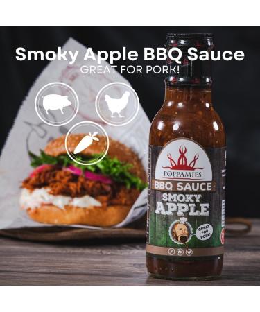 Poppamies Smoky Apple BBQ Sauce - Smoked Chili & Fresh Apples - Mild Spiciness - 410g - Buy Online on SooperMarket.com