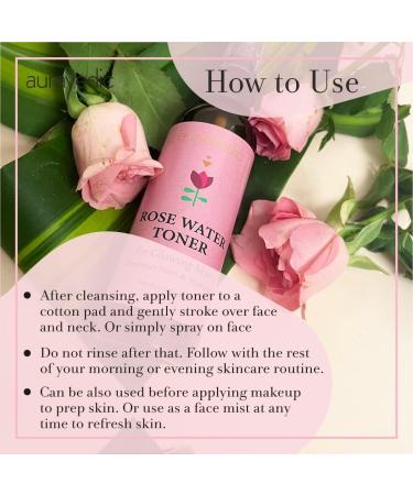 Rose Water Toner Spray | Hydrating Facial Mist for All Skin Types | Reduces Pores & Balances pH | 3.38 Fl Oz (100ml - Buy Online on SooperMarket.com