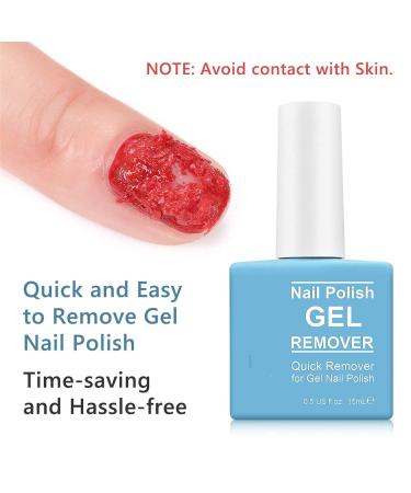 Mouis Magic Gel Nail Polish Remover 2 Pack - Professional Soak-Off Gel Remover for Nails - Quick & Easy 3-5 Min Removal - Clean & Harmless Formula - 0.5 Fl Oz - Buy Online on SooperMarket.com