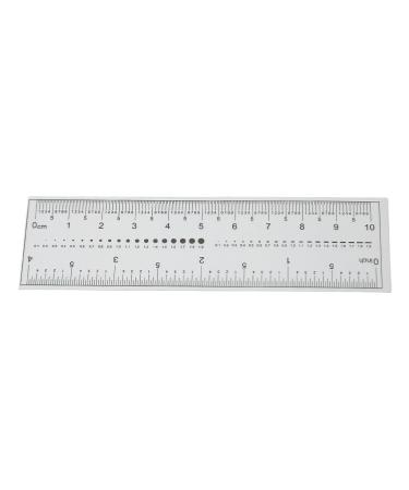 Nail Measuring Ruler Set | 10-Piece Ultra-Thin Transparent Tool for Precise Artificial Nail Measurement | International Shipping - Buy Online on SooperMarket.com