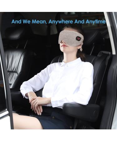Heated Eye Mask - Deckpro Steam Warm Compress Therapy, USB Rechargeable, Adjustable Strap - Silk Travel Eye Mask for Dark Circles, Puffiness, and Fatigue - Gray - Buy Online on SooperMarket.com