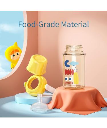 PPSU Potato Sippy Cup with Handle for 1 Year Old - Spill Proof Straw, Weighted Ball - 10oz Yellow - Buy Online on SooperMarket.com