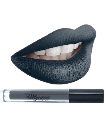 Mynena Gray Liquid Lipstick - Matte Velvet Finish | Long Lasting, Waterproof & Lightweight | Talc-Free, Mica-Free, Gluten-Free & Paraben-Free | Alvira - Buy Online on SooperMarket.com