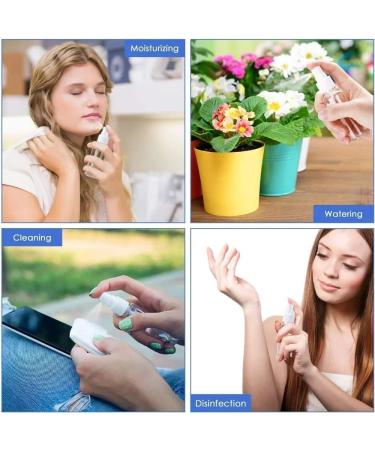 GeRRiT Plastic Spray Bottle Portable Travel Container Fine Mist Spray Dispenser Bottle Transparent Empty Fine Mist Spray Bottle for Cleaning Gardening Plant (Color : Clear Size : 100ml) 100ml Clear - Buy Online on SooperMarket.com