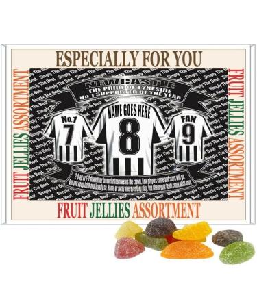 Newcastle Football Shirt Personalised Gift Boxed Sweets Variety - Buy Online on SooperMarket.com