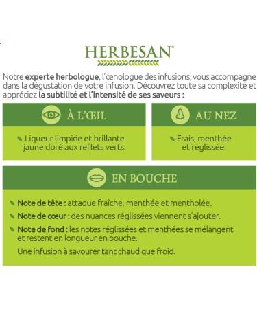Herbesan Infusion Peppermint Organic 20 Sachets - Buy Online on SooperMarket.com