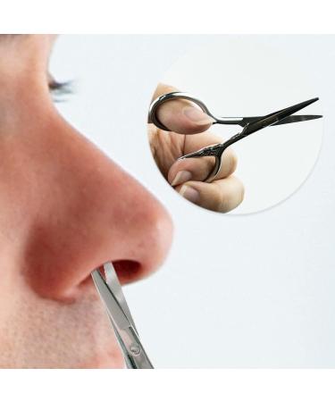 Premium Stainless Steel Beard & Mustache Scissors for Men - Precision Grooming Tool for Hair Eyebrows and Nose Hair - Buy Online on SooperMarket.com